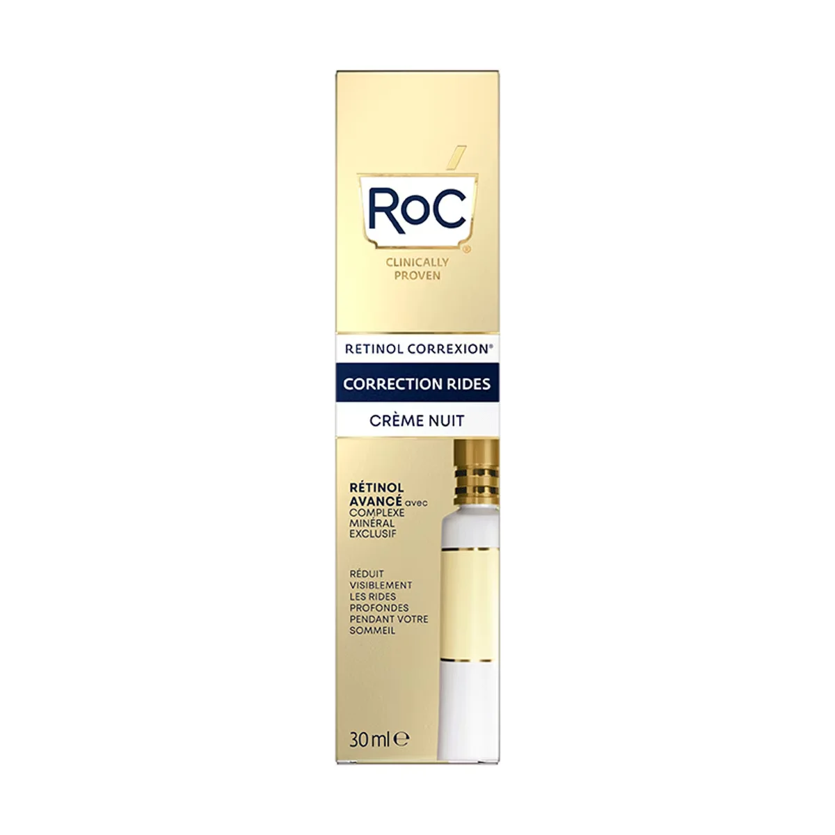 Révélez une peau lisse : Crème Nuit Anti-Rides Roc Retinol C 2