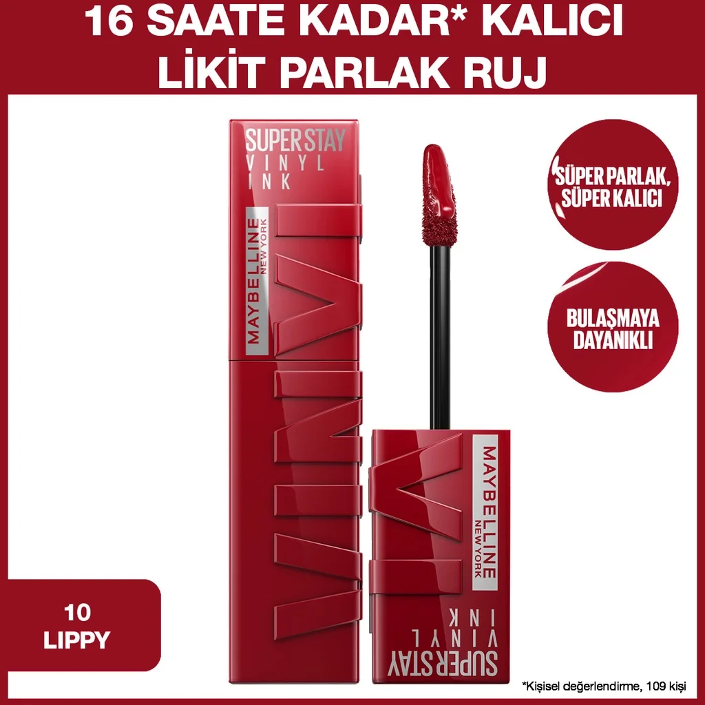 Obtenez des lèvres brillantes 16h avec Maybelline Vinyl Ink