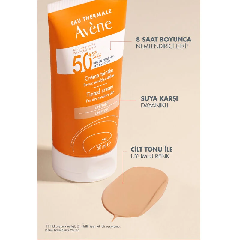 Protégez & Unifiez : Crème Solaire Teintée Avene SPF 50+ Pea 3
