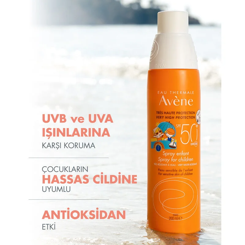 Protégez la peau des enfants avec le Spray Solaire Avène SPF 3