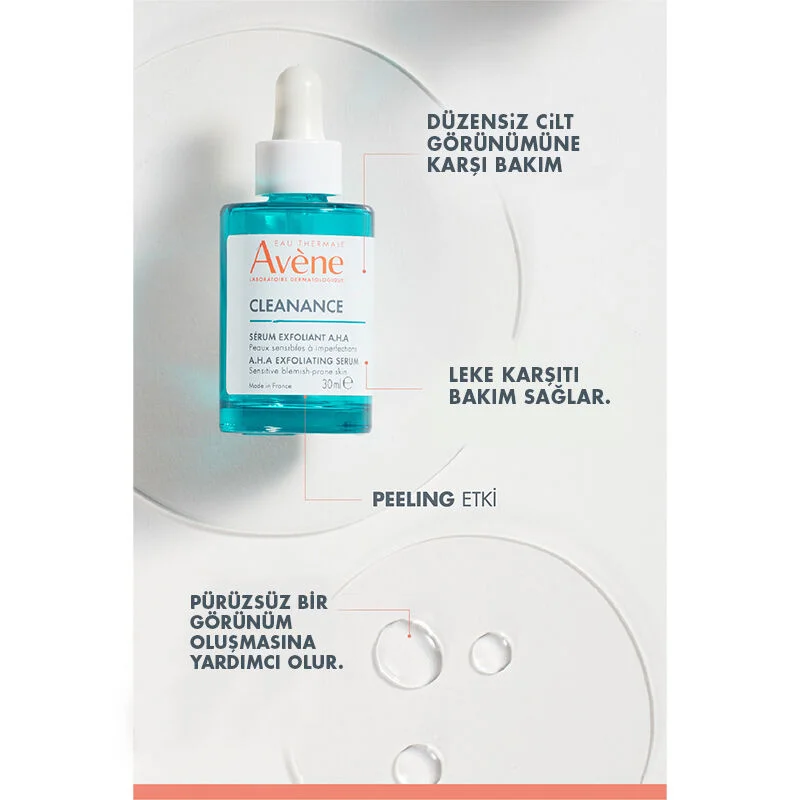 Révélez une peau nette : Sérum Exfoliant AHA Avène Cleanance 4