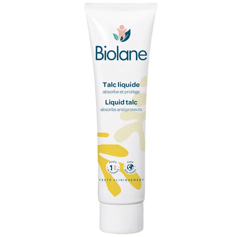 Protégez la peau de bébé avec la Crème Liquide Poudre Biolan
