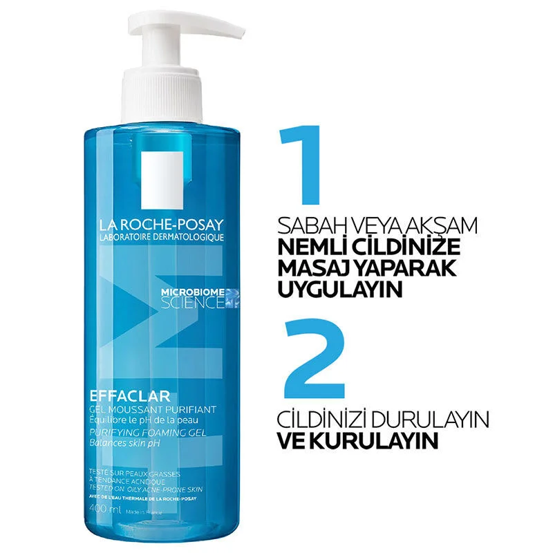 Purifiez votre peau : Gel Nettoyant Effaclar La Roche Posay 4