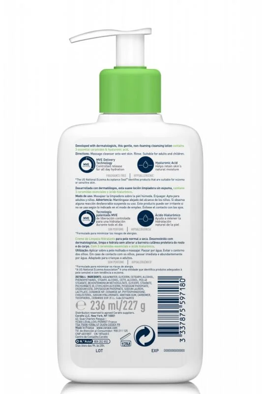 Nettoyez et Hydratez Votre Peau avec le Nettoyant CeraVe 5