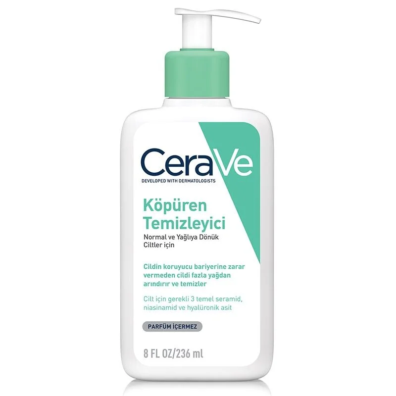 Obtenez une peau nette et équilibrée avec le nettoyant CeraV 3
