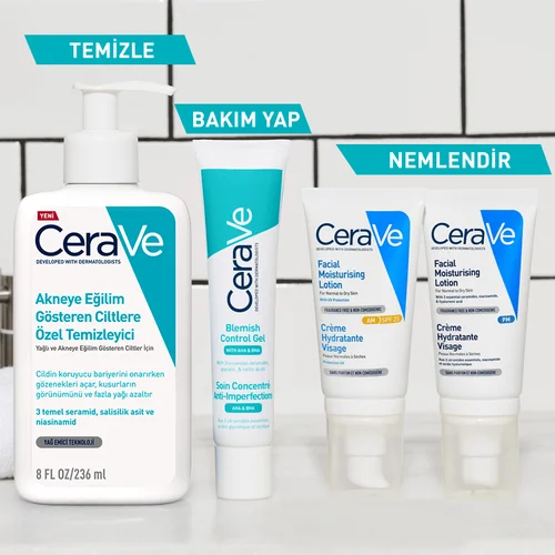 Obtenez une peau nette et unifiée avec le Gel Visage CeraVe 3