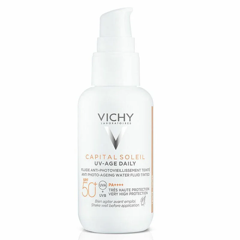 Protégez & Unifiez : Crème Solaire Anti-Âge Teintée SPF 50