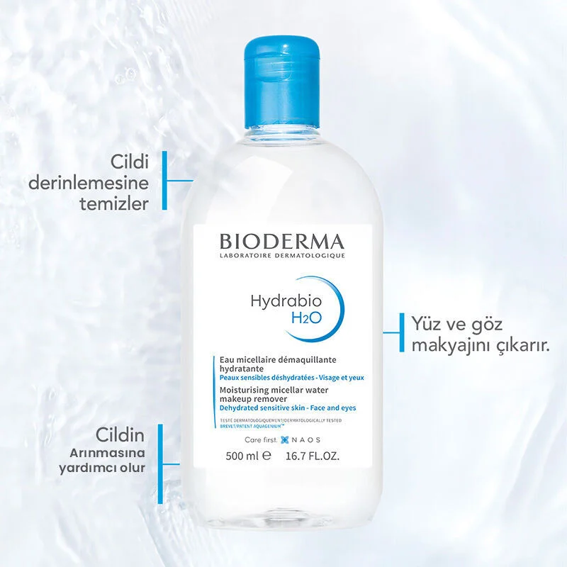 Bioderma Hydrabio H2O Face and Makeup Cleansing Water 500 ml 4