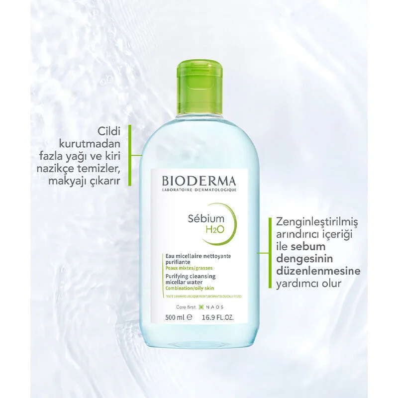 Bioderma Sebium H2O Face and Makeup Cleansing Water 250 ml 4