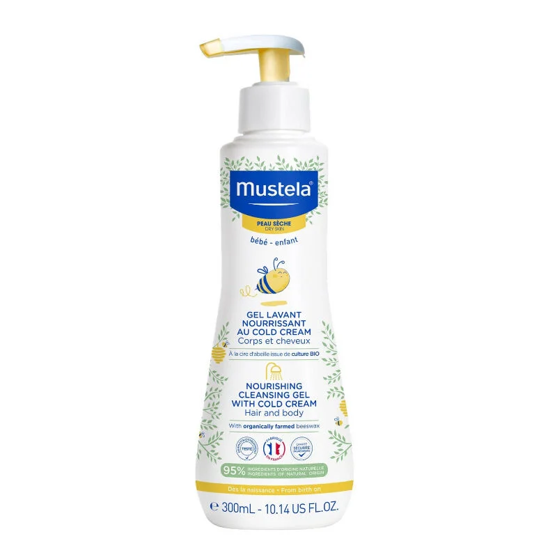 Nourrit et nettoie : Gel Lavant Mustela Cold Cream 300ml 2