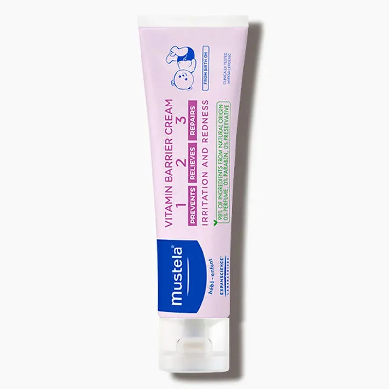 Protégez et apaisez la peau de bébé avec Mustela Crème 1-2-3 3