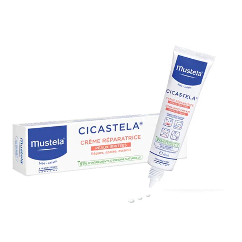 Apaisez et protégez la peau sensible avec Mustela Cicastela 2