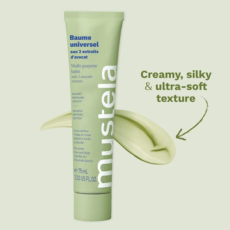 Hydratez & Apaisez : Baume Mustela Avocat pour Peau Sèche 3