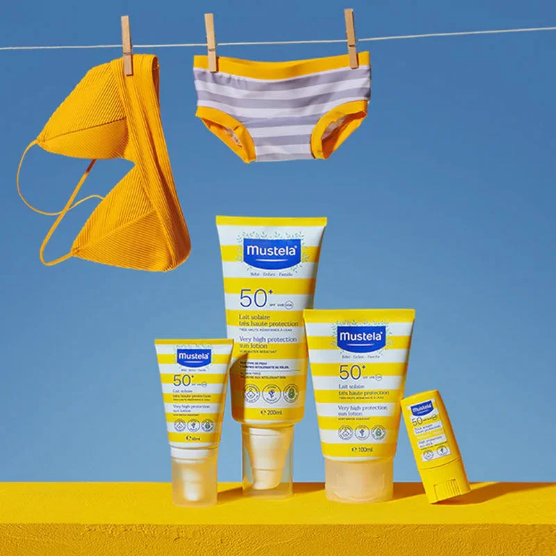 Protégez votre peau avec Mustela Lait Solaire SPF 50+ 4