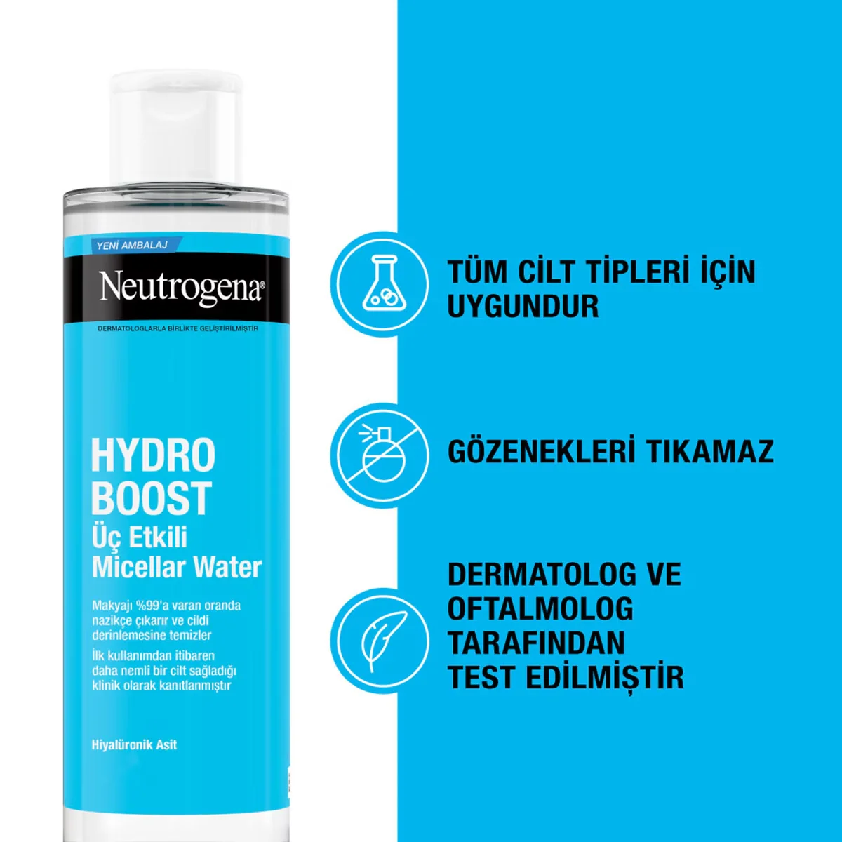Démaquillez & Hydratez : Eau Micellaire Neutrogena Hydro Boo 6