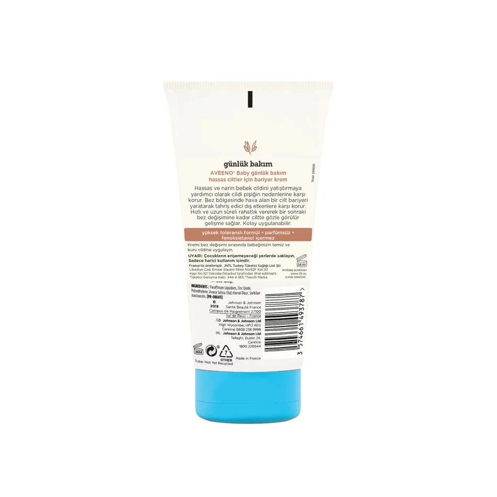 Protégez & Apaisez: Crème Barrière Aveeno Baby Peau Sensible 4