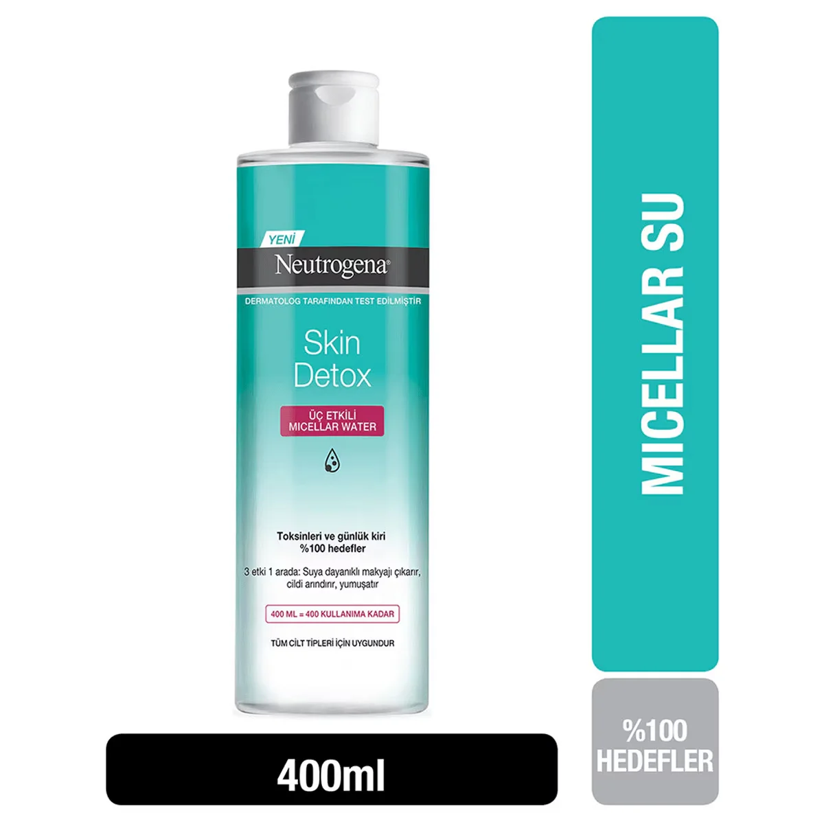 Purifiez votre peau avec l'Eau Micellaire Neutrogena Skin De 3