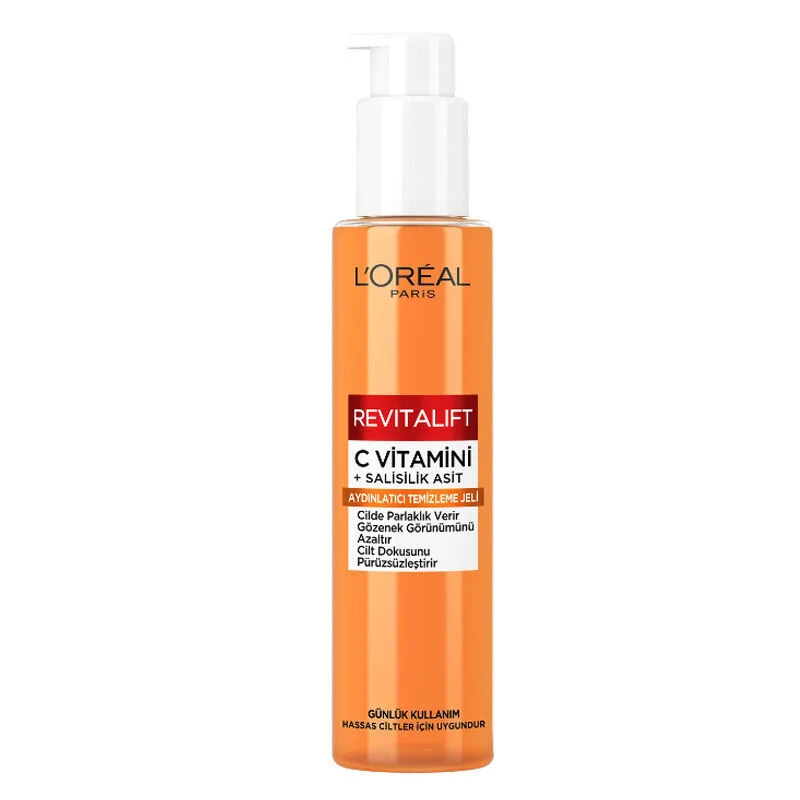 Loreal Paris Revitalift Vitamin C Salicylic Acid Brightening Cleansing Gel 150 ml 3