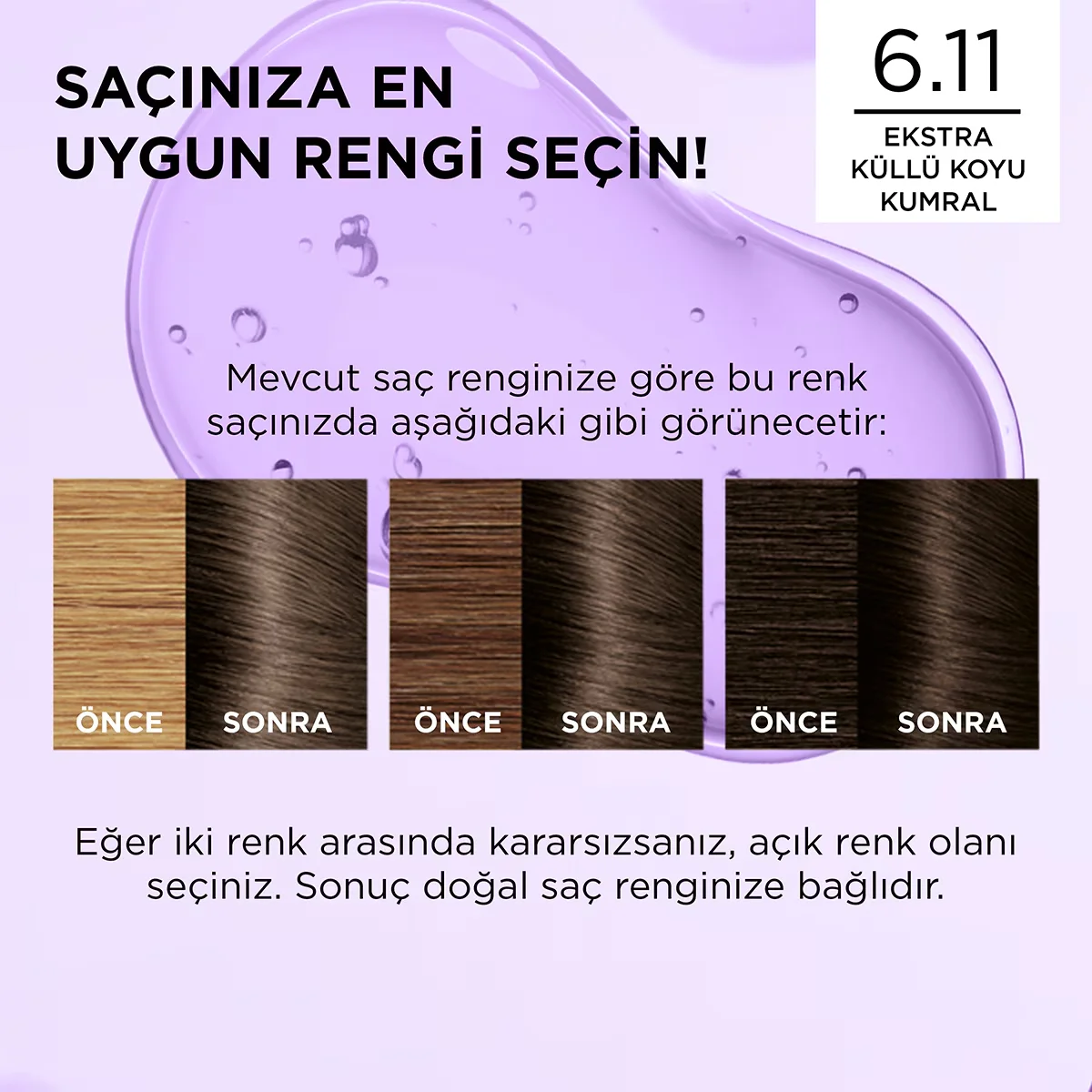 Obtenez une couleur châtain foncé cendré extra longue durée 6