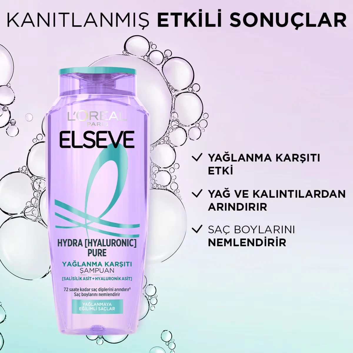 Elseve Hydra Hyaluronic Pure Oil-Control Purifying Shampoo 300 ml 5