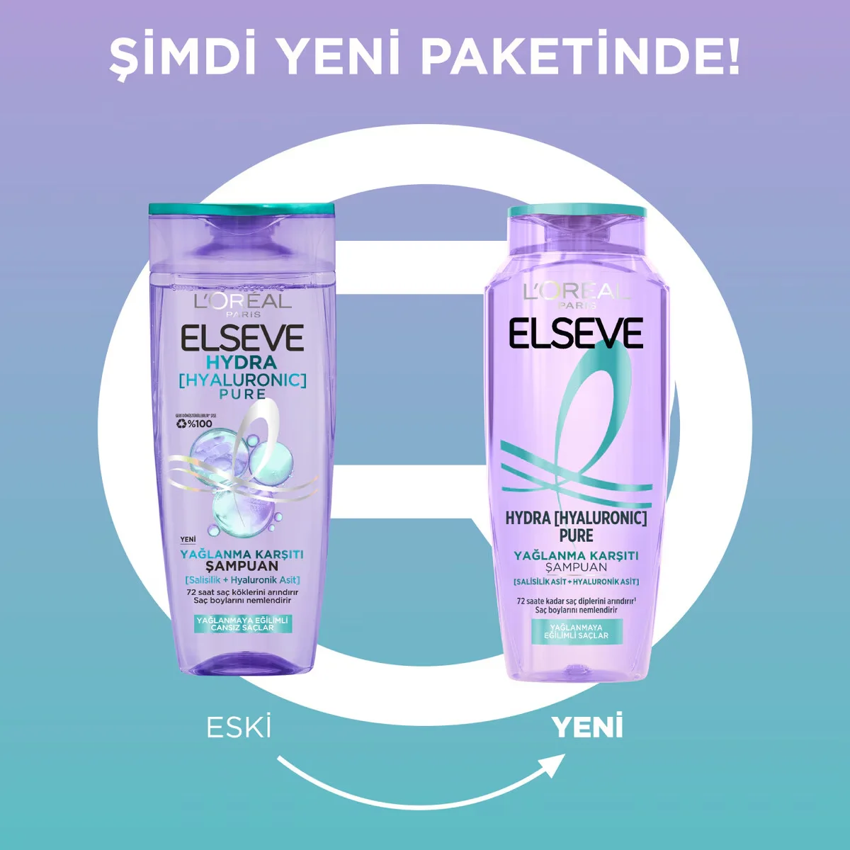 Elseve Hydra Hyaluronic Pure Oil-Control Purifying Shampoo 300 ml 6