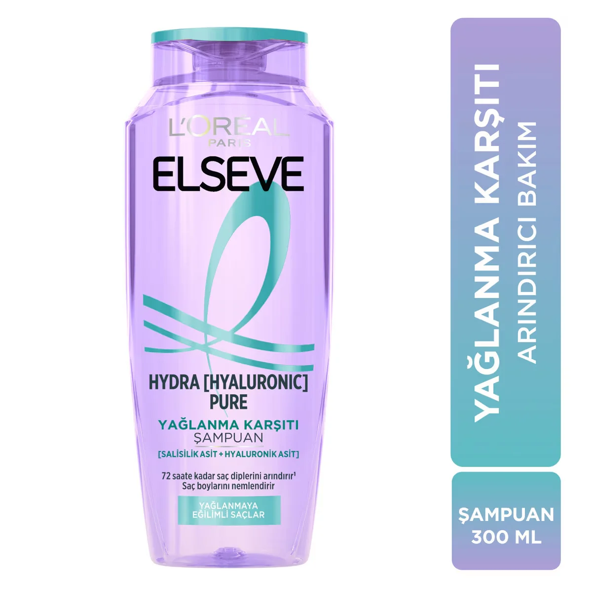 Elseve Hydra Hyaluronic Pure Oil-Control Purifying Shampoo 300 ml