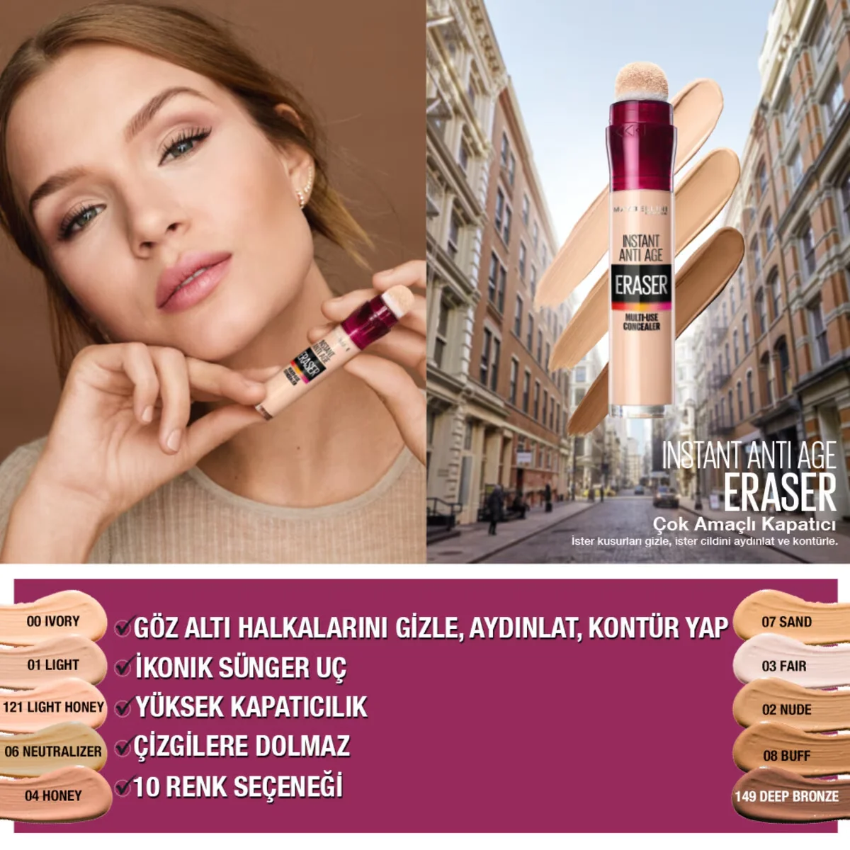 Illuminez votre teint : Correcteur Maybelline Instant Age Er 6