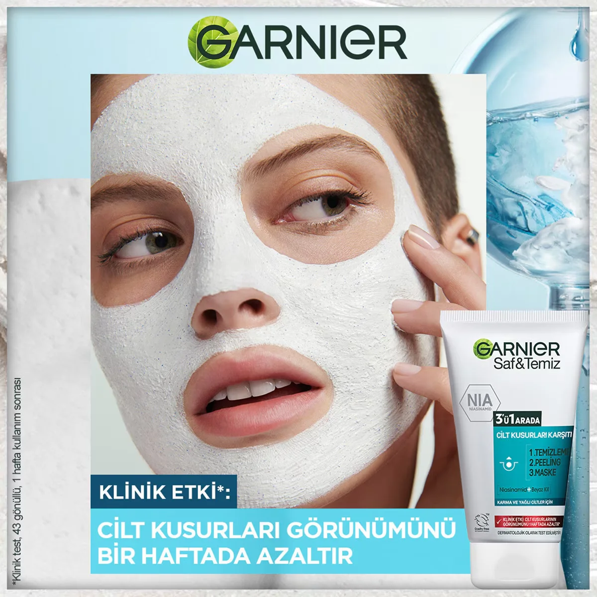 Obtenez une peau nette et matifiée avec Garnier 3-en-1 3