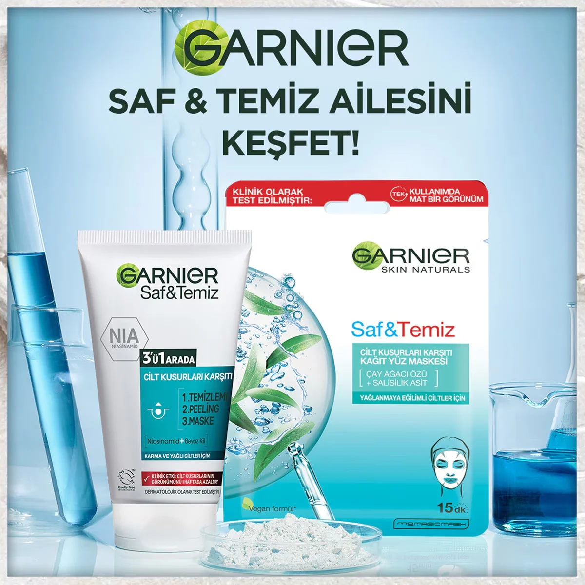 Obtenez une peau nette et matifiée avec Garnier 3-en-1 6