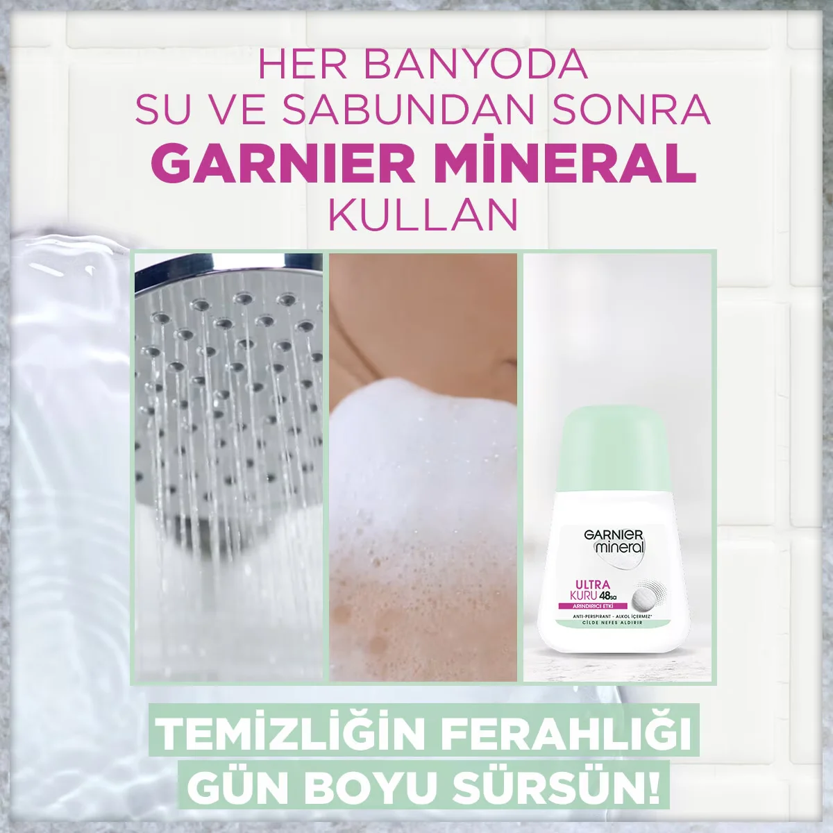 Profitez de 48h de Sécheresse Ultra avec Garnier Roll-On 3