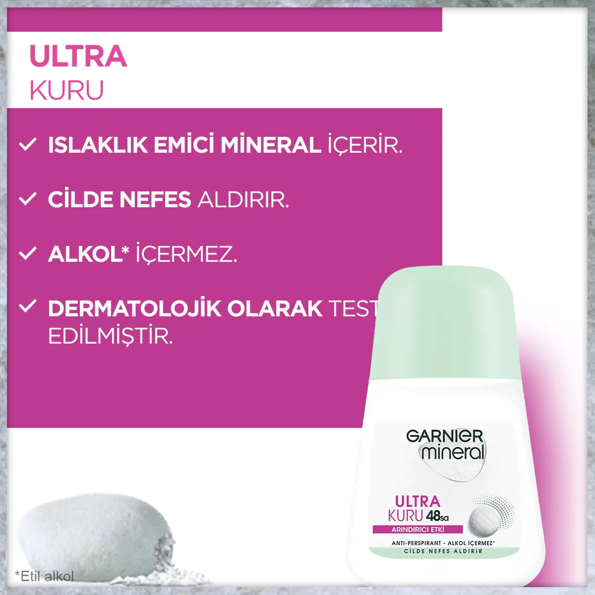 Profitez de 48h de Sécheresse Ultra avec Garnier Roll-On 6