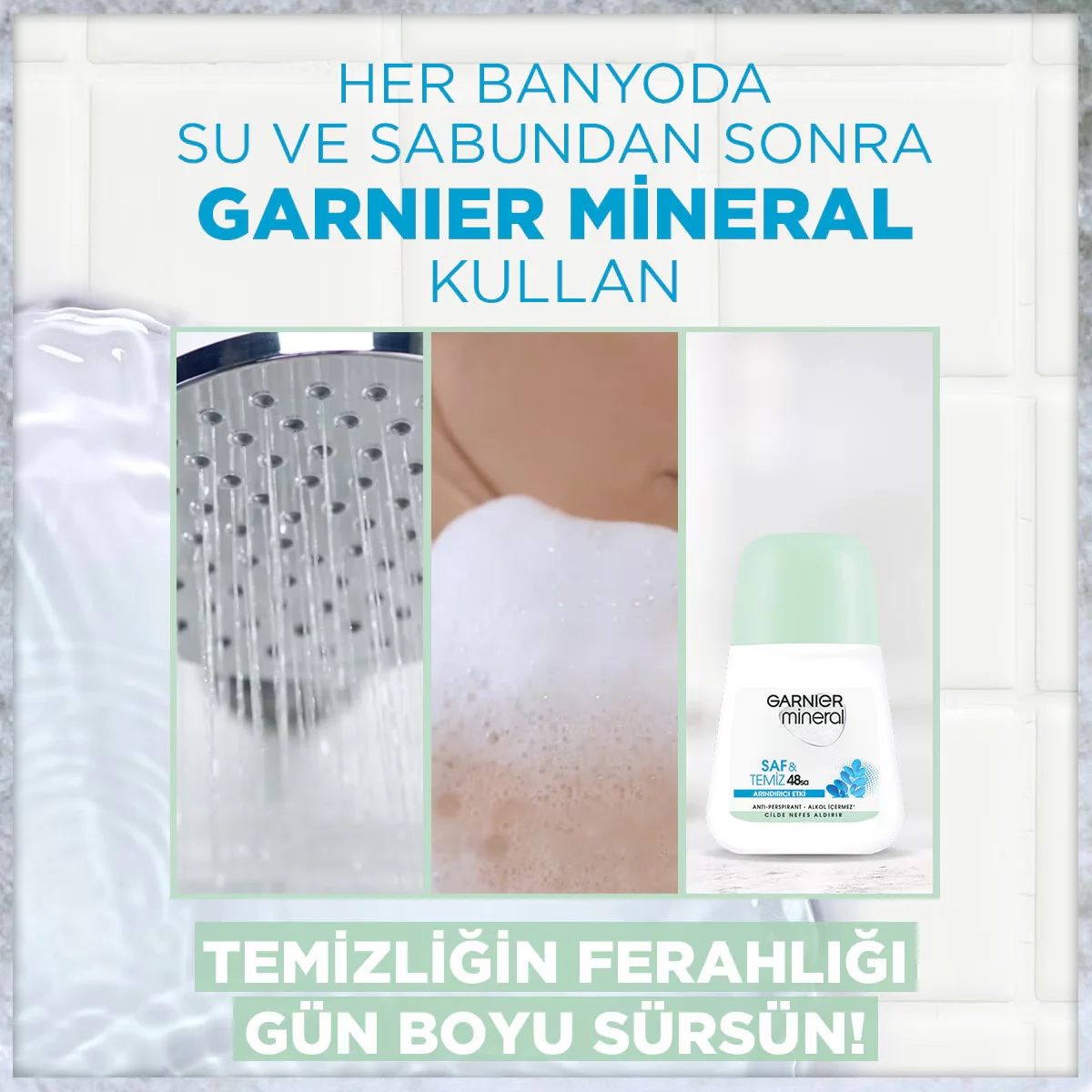 Profitez de 48h de fraîcheur pure avec Garnier Pure & Clean 4