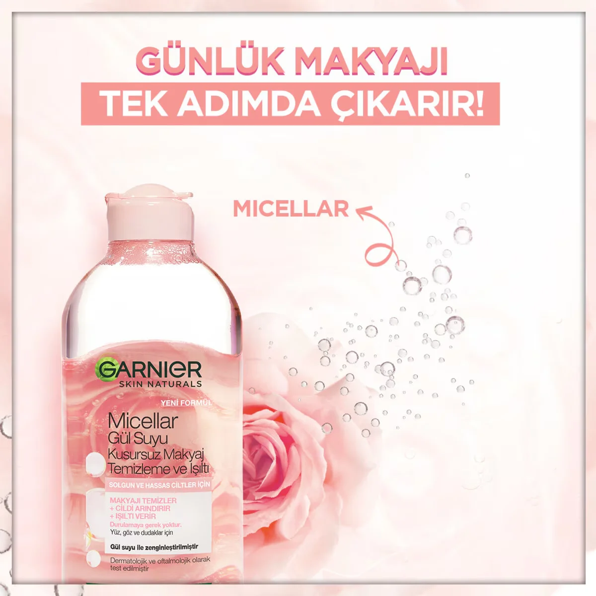 Révélez un Teint Éclatant avec l'Eau Micellaire Rose Garnier 4
