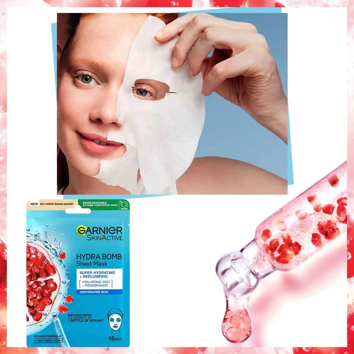 Hydratez & Revitalisez : Masque Visage Garnier Moisture Bomb 3