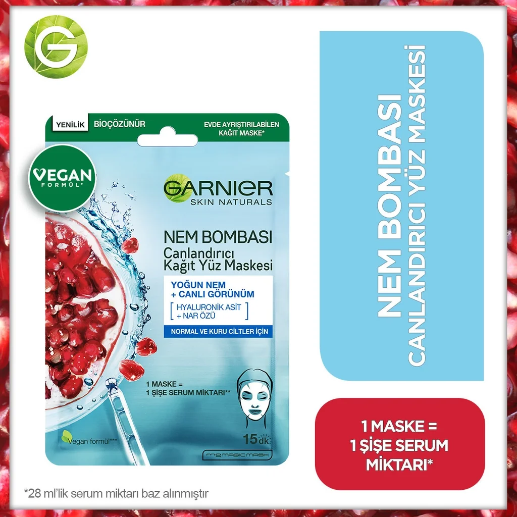 Hydratez & Revitalisez : Masque Visage Garnier Moisture Bomb 6