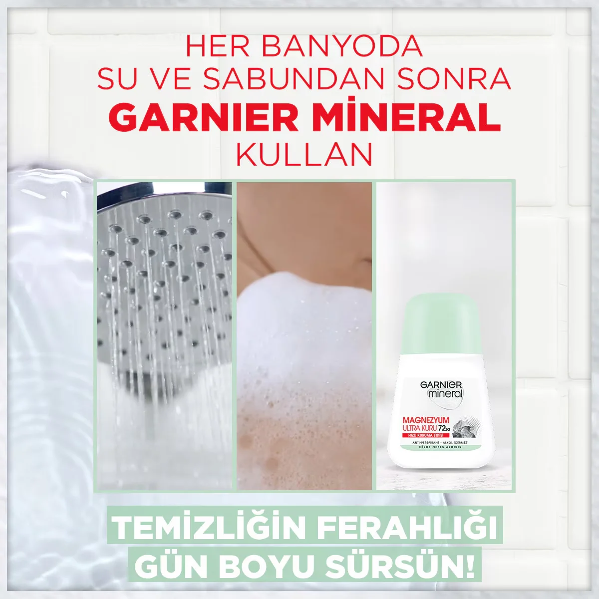 Restez Ultra Sec & Frais avec Garnier Mineral Magnésium Roll 4