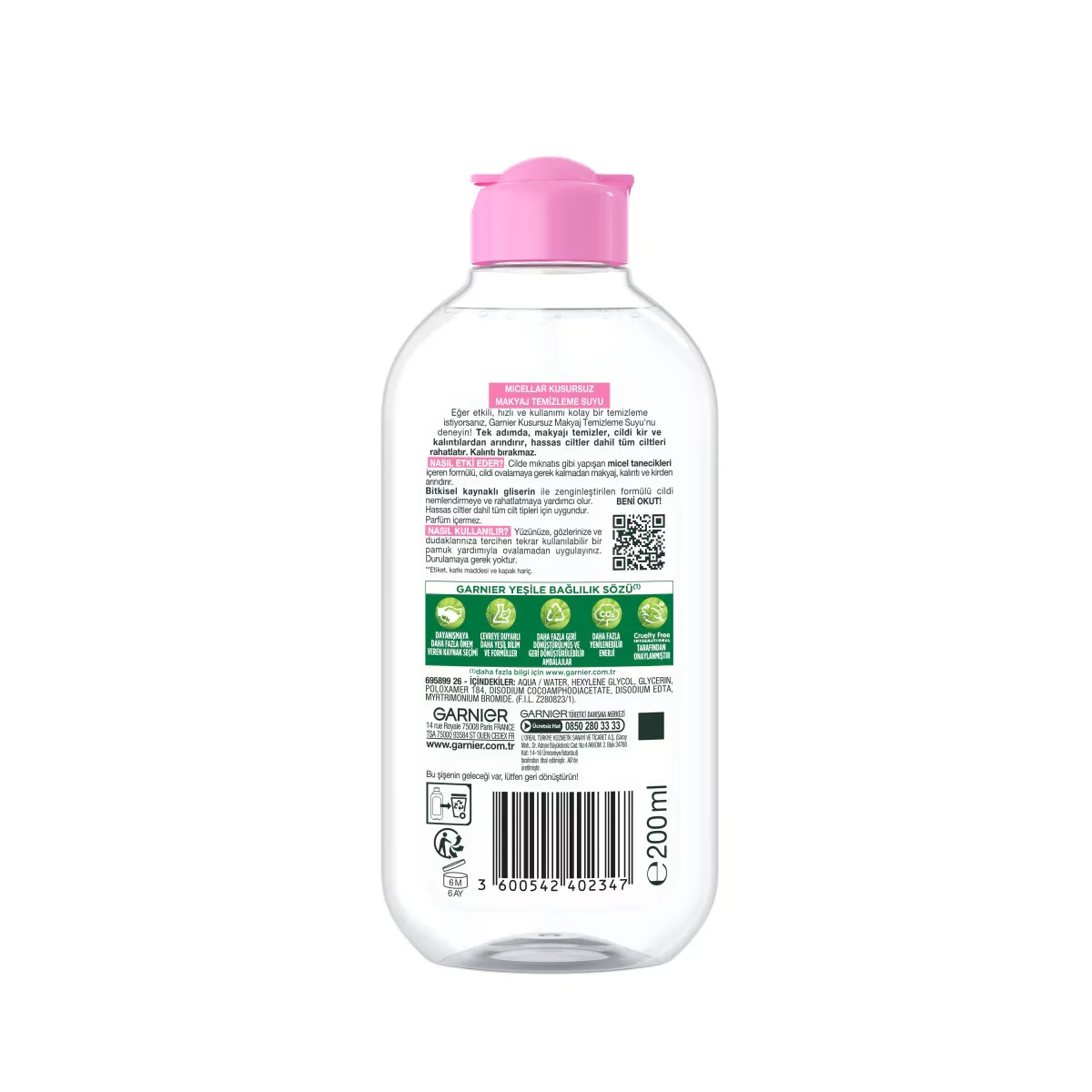 Démaquillez et Purifiez : Eau Micellaire Garnier 200 ml 4