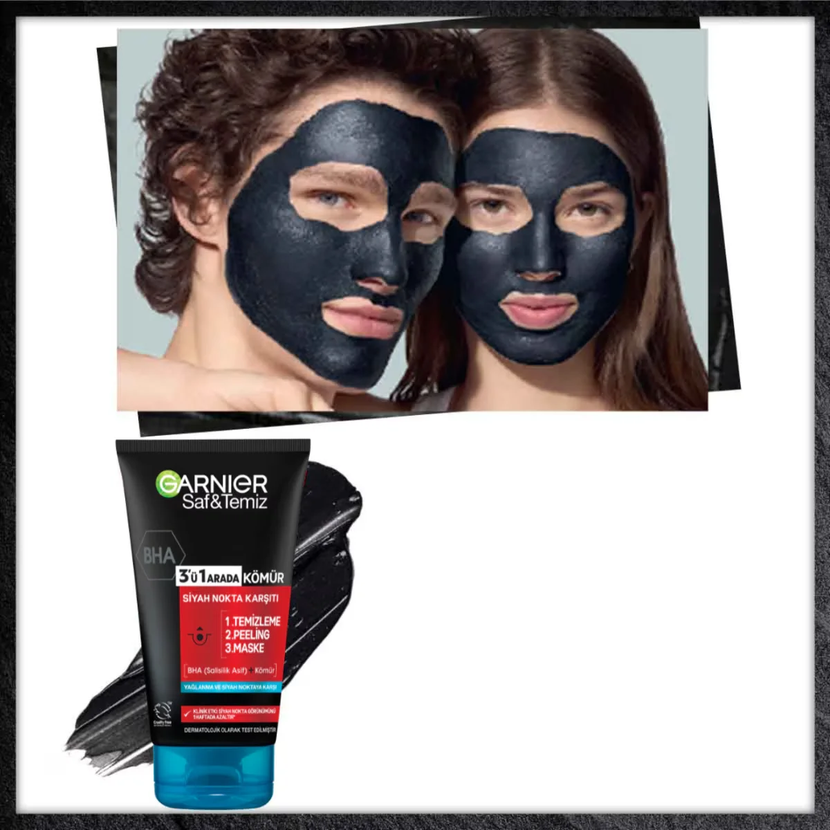 Garnier Pure and Clean Anti-Blackhead Charcoal 3 in 1 150 ml 3