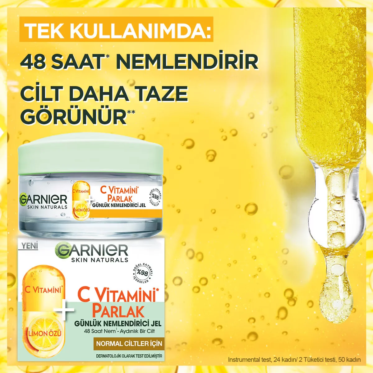 Révélez l'éclat : Gel Hydratant Vitamine C Garnier 50 ml 5