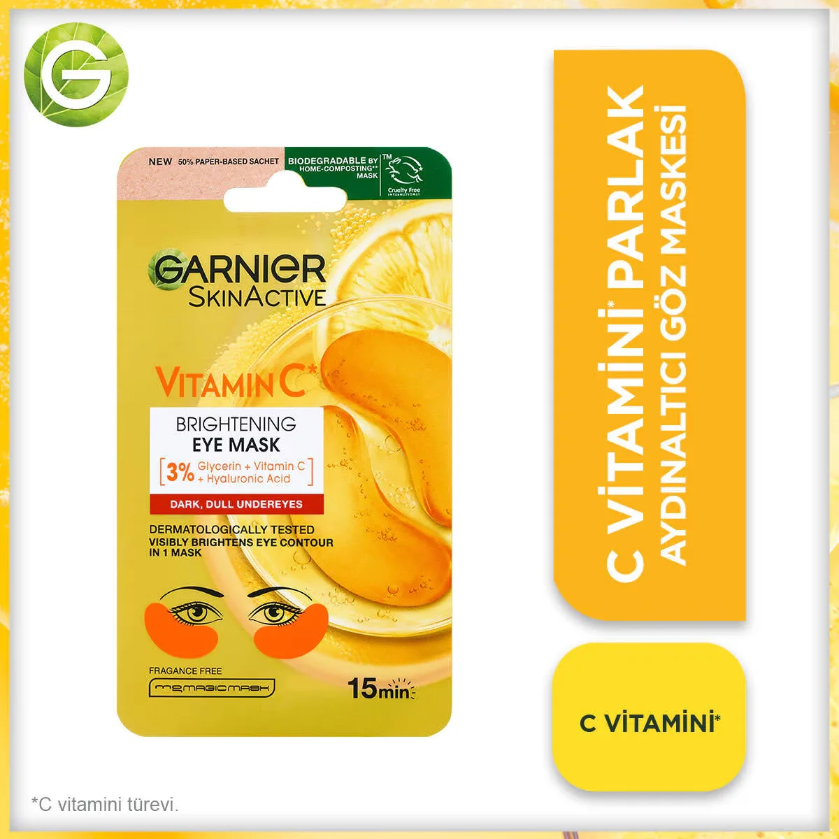 Illuminez votre regard avec le Masque Yeux Garnier Vitamine 5