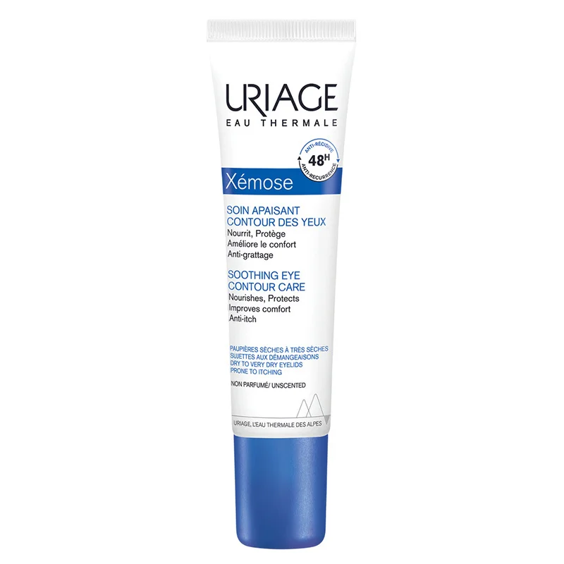 Apaisez et hydratez votre contour des yeux secs avec Uriage 2