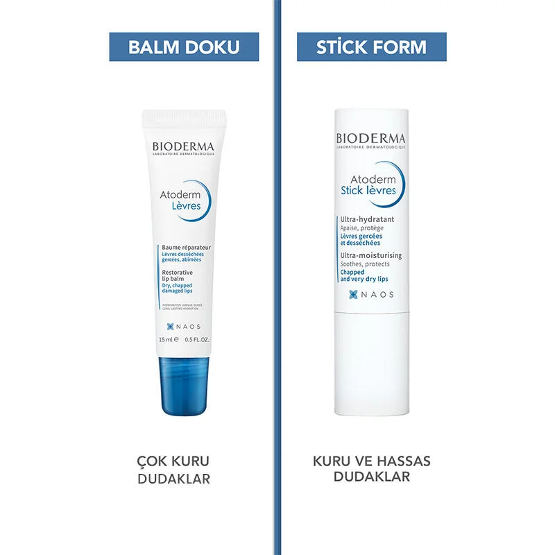 Hydratez & Protégez vos lèvres sèches avec Bioderma Atoderm 3