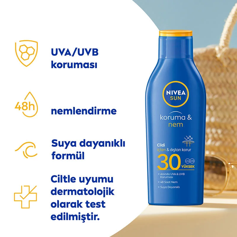 Profitez d'une protection solaire SPF30 et d'une hydratation 4