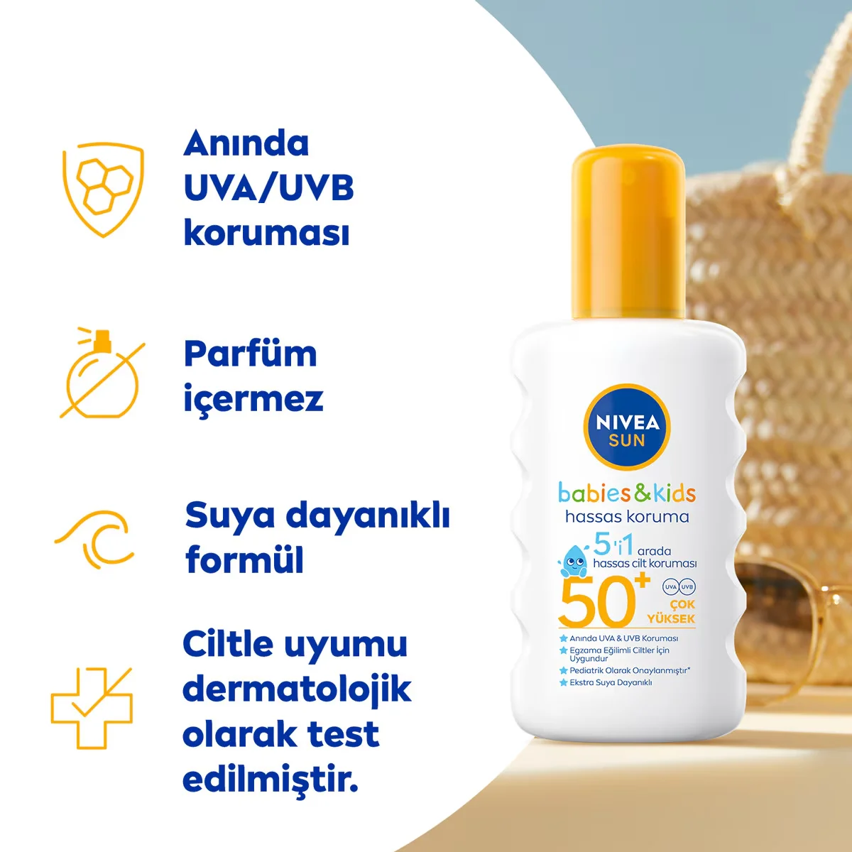 Protégez la peau sensible des enfants avec Nivea Sun SPF50 3