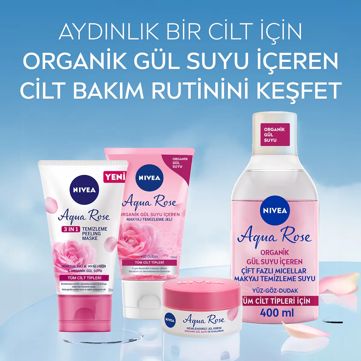 Démaquillez & Hydratez : Gel Nivea Aqua Rose Peau Éclatante 5