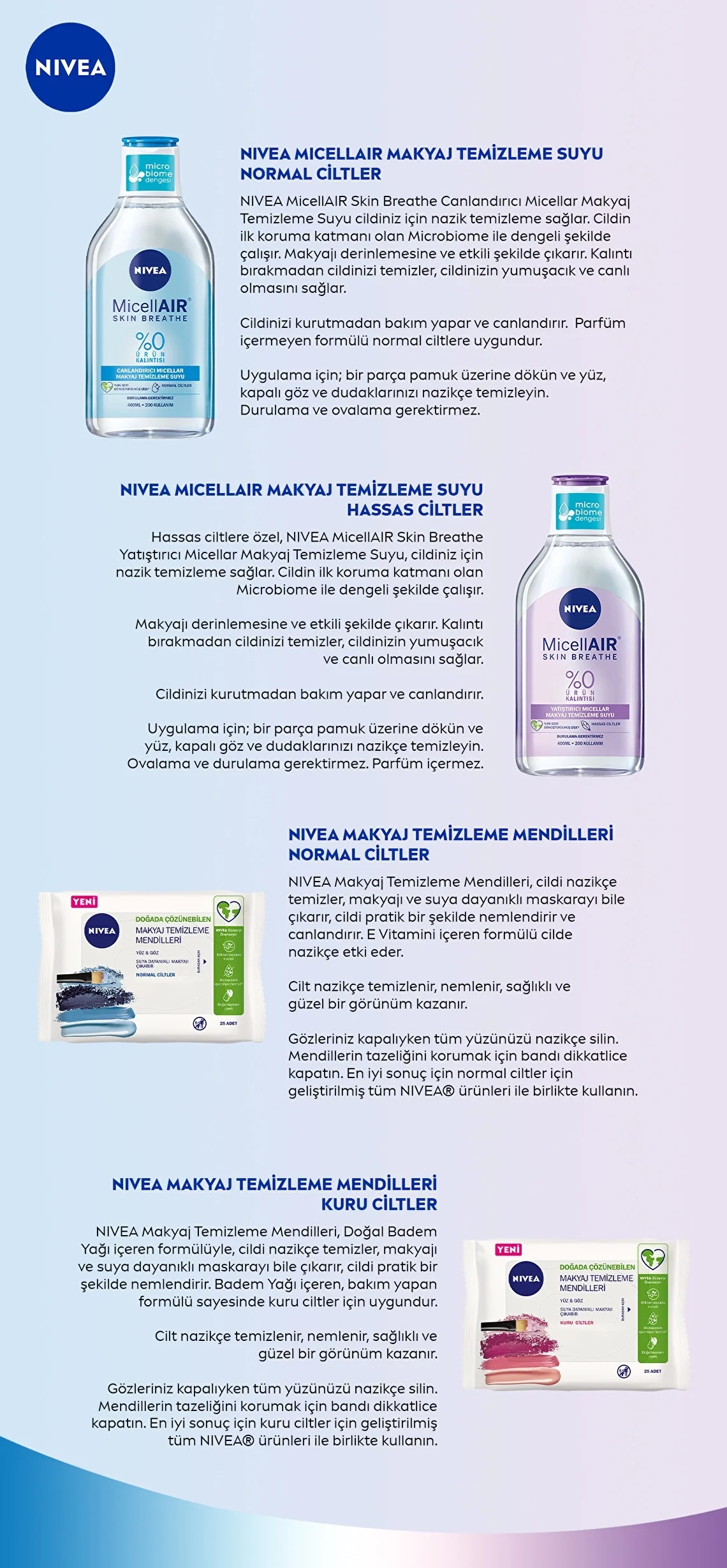 Lingettes Nivea 3en1 : Peau Nettoyée, Hydratée, Revitalisée 4