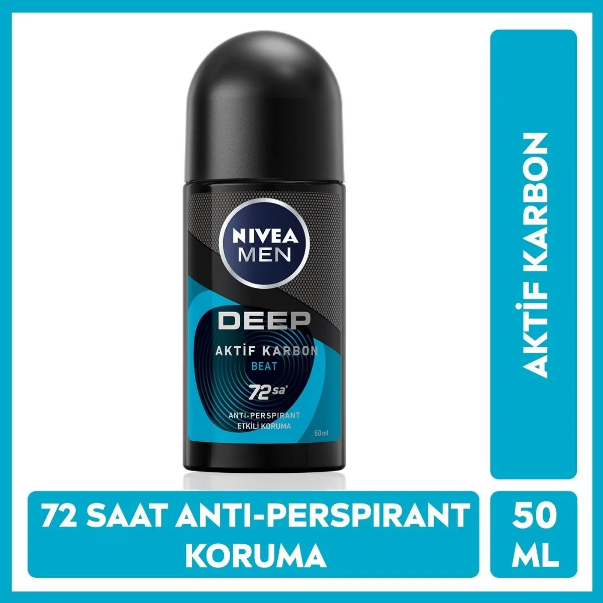 Restez frais 72h : Nivea Men Deep Beat Roll-On sans traces 3