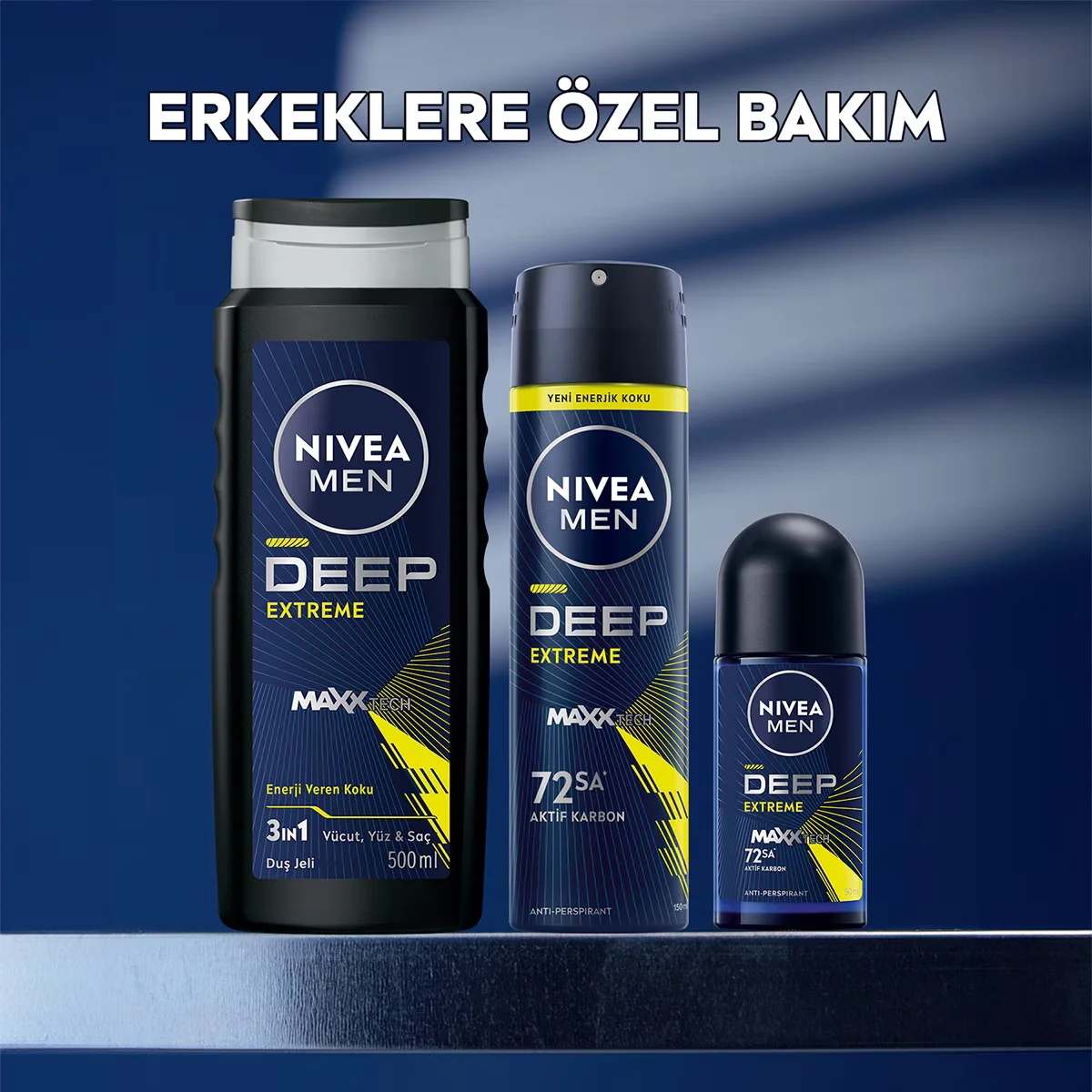 Profitez de 72h de fraîcheur intense avec Nivea Men Deep Ext 4