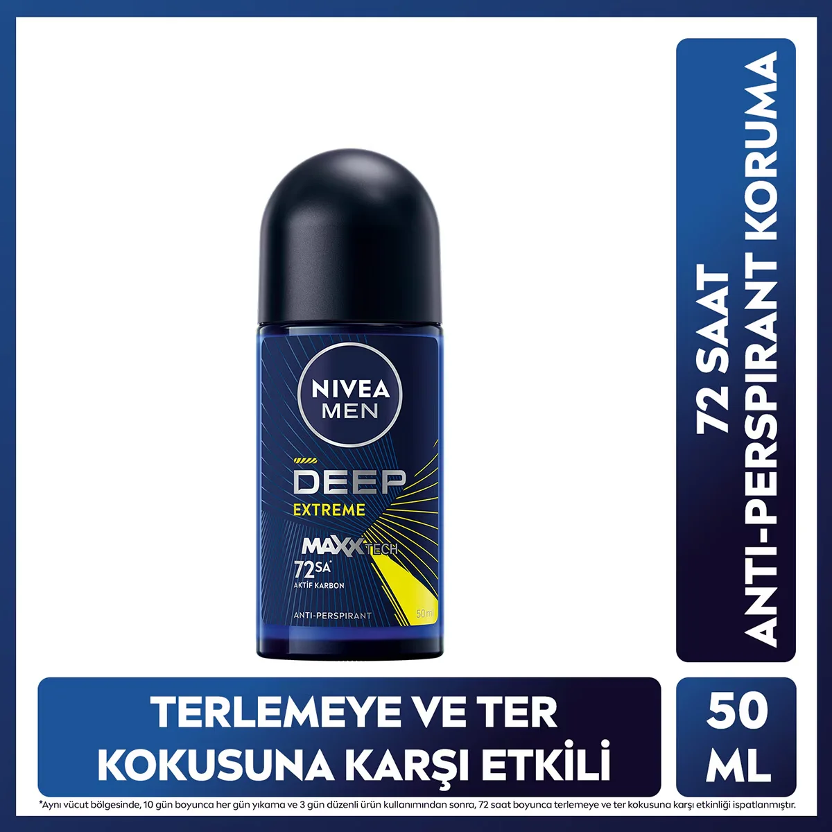 Profitez de 72h de fraîcheur intense avec Nivea Men Deep Ext 6