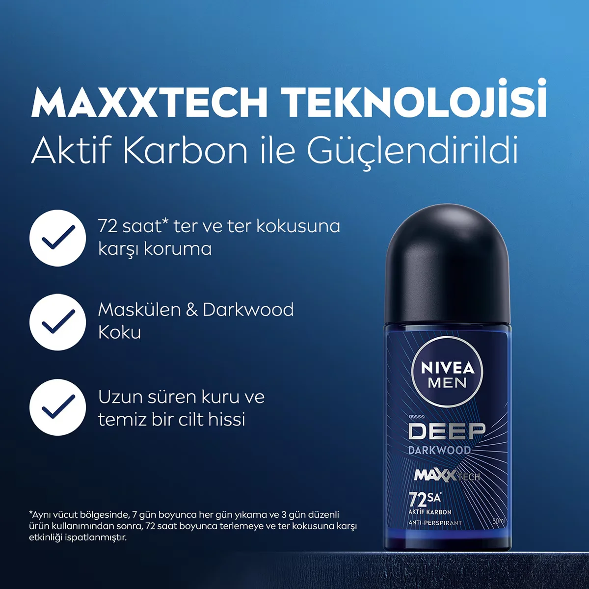 Profitez d'une protection 24h sans traces avec Nivea Men Dee 3